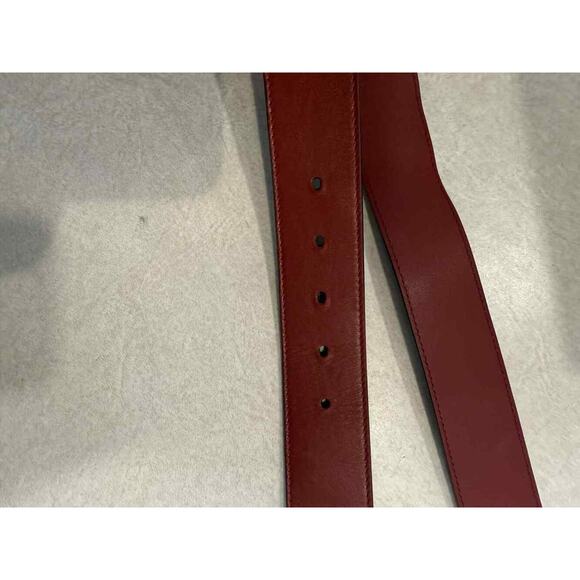 Gucci Red Leather Belt 1.5\